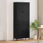 K&otilde;rgushein must tamm 69,5 x 34 x 180 cm tehispuit