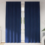 Pimendavad kardinad 2 pcs tumesinine 140 x 260 cm samet