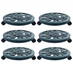 Ratastel taimealus 6 tk, roheline, 38 cm, plast