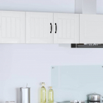 K&ouml;&ouml;gikapp kergelt l&auml;ikiv valge 80 x 31 x 40 cm tehispuit