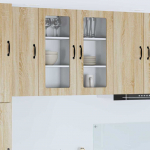 Seinakapp k&ouml;&ouml;ki 2 pcs sonoma tamm 40 x 31 x 80 cm tehispuit