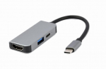 I/O ADAPTER USB-C TO HDMI/USB3/3IN1 A-CM-COMBO3-02 GEMBIRD - 8716309124188