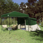 Telgikomplekt katusega 2 pcs roheline taffeta ja kangas