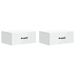 Seinale kinnitatav &ouml;&ouml;tis sahtliga 2 pcs valge 49 x 34,5 x 20 cm