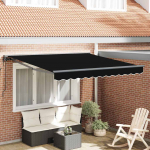 K&auml;igukohandatav varikatus must 300x250 cm kangas