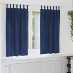 Pimendavad kardinad 2 pcs tumesinine 140 x 175 cm samet
