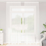 Lina kardin kardinatega lilled valge 300 x 150 cm pol&uuml;ester