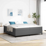 Voodi raam helehall 200 x 200 cm kordurori kangas