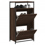 Jalatsikapp, pruun tamm, 60 x 34 x 112 cm, tehispuit