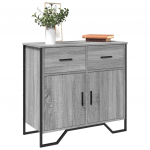 Puhvetkapp, hall sonoma tamm, 79,5x35,5x74,5 cm, tehispuit