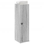 Vannitoakapp rullihoidjaga, hall sonoma, 20,5x22x72 cm