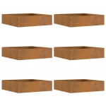 Murupiire 6 pcs rooste 50 x 50 x 13 cm terase t&uuml;&uuml;p