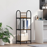 Raamatukapp suitsutatud tamm 40 x 30 x 109 cm tehispuit