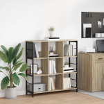 Raamatukapp sonoma tamm 102 x 32 x 104,5 cm tehispuit