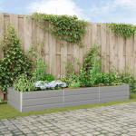 Taimekast helehall 195 x 100 x 45 cm tsinkteras