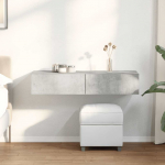 Seinariiul sahtlitega, betoonhall, 100 x 36 x 19 cm, tehispuit