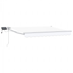 K&auml;sitsi juhitav varikatus koos led-idega valge 3 x 2,5 m