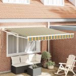 Manuaalne kokkuklapitav varikatus roheline 350 x 250 cm