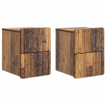 Seinale kinnitatav &ouml;&ouml;tis 2 pcs vana puit 33 x 34,5 x 43 cm