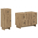 2-osaline vannitoa kapi komplekt ede artisan tamm tehispuit