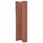 Kahepoolne piirdeaed 90 x 400 cm, pruun