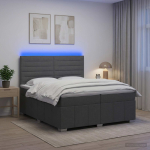 Led kastivoodiga madrats peaga tumehall 200 x 200 cm kangas