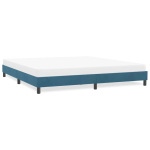 Voodiraam ilma madratsita tumesinine 180x210 cm samet