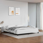 Voodiraam peatsiga ilma madratsita valge 180x200 cm