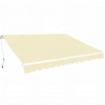 Kokkupandav k&auml;sitsikasutatav varikatus, 600 cm, kreemjas