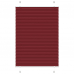 Plisseeritud ruloo bordeaux punane 100x150 cm kanga laius