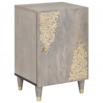 Vannitoa kapp uksega hall 38 x 33 x 58 cm tugev mango puu