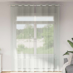 R&otilde;ngastihendiga kardinad 2 tk helehall 140x260 cm