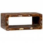 Tv kapp riiuliga ladustamisega mitmev&auml;rviline taastatud puit