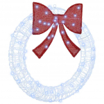 K&uuml;&uuml;nlap&auml;rg koos 60 led-iga k&uuml;lm valge 75 cm akr&uuml;&uuml;l