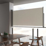 Lahtit&otilde;mmatav terrassi k&uuml;lgsein, 120 x 300 cm, kreemjas