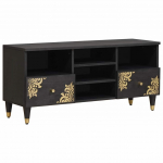 Telerikapp sahtliga must 100 x 33 x 46 cm tugev mango puu