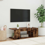 Telerialus led-tuledega, suitsutatud tamm, 90 x 39 x 30 cm