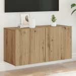 Seinale kinnitatav telerikapp, k&auml;sit&ouml;&ouml;tamm, 80 x 30 x 41 cm