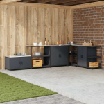 K&ouml;&ouml;gis&auml;ilituse riiul riiuliga antratsiithall teras