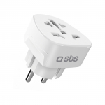 SBS Shucko/EU Travel Adapter - Universal - White