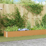 K&otilde;rgendatud aia taimelava 1164 x 50 x 36 cm tsinkteras