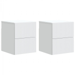 Seinale kinnitatav &ouml;&ouml;tis sahtliga 2 pcs valge 33 x 34,5 x 40 cm