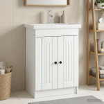 Vannitoa all oleva kraani kapp valge 78,5 x 37,5 x 81 cm