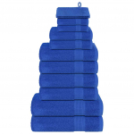 12-osaline r&auml;tikute komplekt, sinine, 360 gsm 100% puuvill