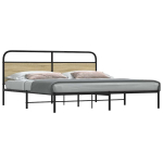 Metallist voodiraam ilma madratsita sonoma tamm 180x200 cm