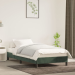 Voodiraam ilma madratsita tumeroheline 100x200 cm samet