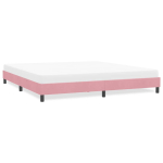 Voodiraam ilma madratsita roosa 180x210 cm samet