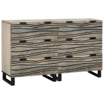 Kappide k&uuml;lgedel 2 pcs valge 60 x 33.5 x 75 cm mangopuit