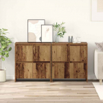 Kappide k&uuml;lgedel 2 pcs vana puit 70 x 41 x 75 cm tehispuit