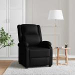 Reguleeritav tugitool, must, kunstnahk